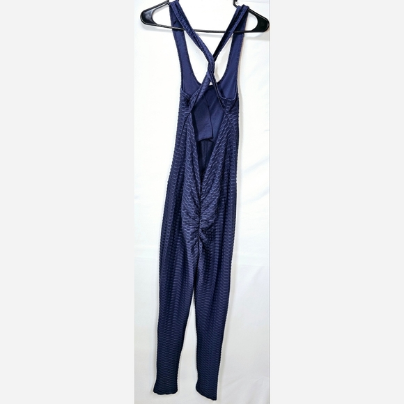 Size S/M Black Active Body Contour Jumpsuit - Picture 2 of 3